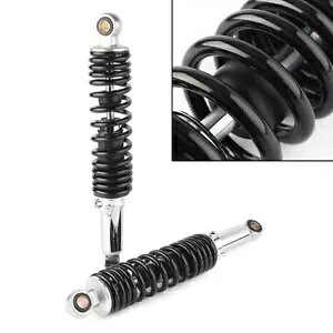 2x 320mm AVbNAu\[o[TXyVXYL GS 125 150 ubN + N[ 2x 320mm Rear Shock Absorbers Suspension For Suzuki GS 125 150 Black+Chrome