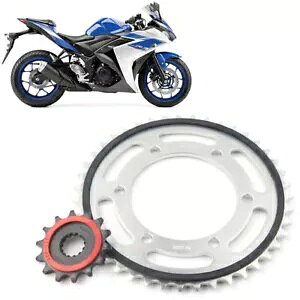 1 セットフロント 14T & リア 43T エンジンチェーンドライブスプロケットヤマハ R3 2015-2018 に適合 1 set Front 14T & Rear 43T Engine Chain Drive Sprocket Fit Yamaha R3 2015-2018