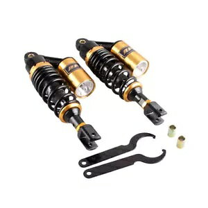 280mm 11C` VbN GAAu\[o[ TXyV tBbg z_ JTL XYL }n BMW po 280mm 11" Shock Air Absorbers Suspension Fit Honda Kawasaki Suzuki Yamaha BMW po