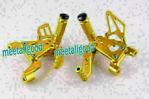 ���߉\�ȃt�b�g�y�O �t�b�g���X�g DUCATI 1199 �I�[�g�o�C���A�Z�b�g �S�[���h GP �V�t�g�p Adjustable Footpegs Footrest for DUCATI 1199 Motorcycle Rearset Gold GP Shift �y���s�A���i�z