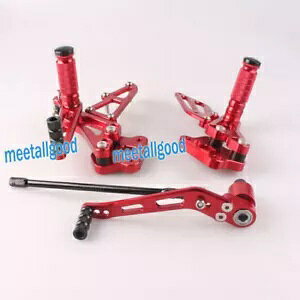 �����\�ȃ��A�Z�b�g ���A�Z�b�g �t�b�g�y�O �X�Y�L GSXR 600 750 K8 2008 2009 ���b�h Adjustable Rearsets Rear Set Foot pegs Fit Suzuki GSXR 600 750 K8 2008 2009 Red �y���s�A���i�z