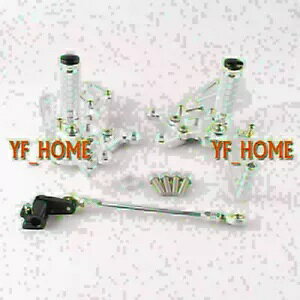 AZbg tbgXg tbgyO tbgyO VtgtBbg AvA 09-14 RSV4 09-14 Vo[ Rearset Footrest Footpegs Foot Pegs Shift fit Aprilia 09-14 RSV4 09-14 Silver