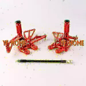 ���A�Z�b�g �t�b�g�y�O �X�Y�L GSXR1000 K7 2007 2008 ���b�h�I�[�g�o�C�ɓK�� Rearsets Foot pegs fit Suzuki GSXR1000 K7 2007 2008 Red Motorcycle �y���s�A���i�z