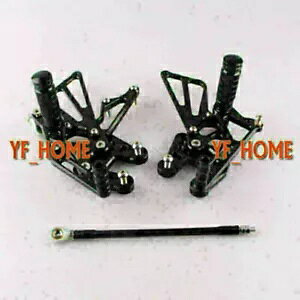 �I�[�g�o�C���A�Z�b�g���A�Z�b�g�t�b�g�y�O�X�Y�L GSXR1000 K7 2007 2008 �u���b�N Motorcycle Rearsets Rear Set Foot Pegs for Suzuki GSXR1000 K7 2007 2008 Black �y���s�A���i�z