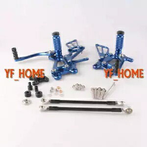 �����\�ȃ��A�Z�b�g �t�b�g�y�O �z���_ 03-06 CBR 600RR & 04-07 CBR 1000RR �u���[�ɓK�� Adjustable Rearsets Foot pegs Fit Honda 03-06 CBR 600RR & 04-07 CBR 1000RR Blue �y���s�A���i�z