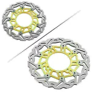 S[h tg u[L fBXN [^[ z_ tHc@ 250 2000-2007 01 02 03 04 ɓK Gold Front Brake Disc Rotors Fit Honda FORZA 250 2000-2007 01 02 03 04