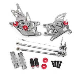 CNC ���A�Z�b�g �t�b�g�y�O�L�b�g �z���_ CBR600RR 2009-2018 �u���b�N/�S�[���h/�O���[�ɓK�� CNC Rear Sets Foot Pegs Kit Fit Honda CBR600RR 2009-2018 Black/Gold/Grey �y���s�A���i�z