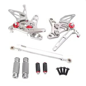 �I�[�g�o�C�����\�ȃt�b�g�y�O���A�Z�b�g�t�b�g�y�O�t�B�b�g�X�Y�L SV650/S60S 2017 �O���[ Motorcycle Adjustable Footpeg Rearsets Foot Peg Fit Suzuki SV650/ S60S 2017 Grey �y���s�A���i�z