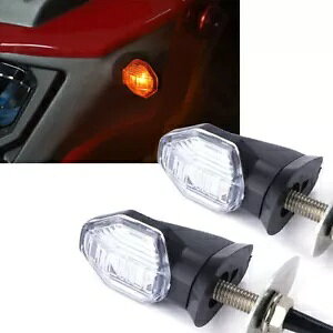 2x I[goC 12V LED ECJ[ Cg ECJ[ Ao[ CWP[^[ v jo[T 2x Motorcycle 12V LED Turn Signals Light Blinker Amber Indicator Lamp Universal