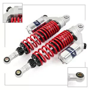Vo[ 360 ~[gbh_sOVbNAu\[o[z_ CB400 SF }n XS400 Silver 360mm Red Adjust Damping Shock Absorber For Honda CB400 SF Yamaha XS400