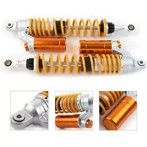 400 ~[g 15.7 "ATV AVbNAu\[o[GATXyVz_}nXYLS[h 400mm 15.7"ATV Rear Shock Absorber Air Suspension For Honda Yamaha Suzuki Gold