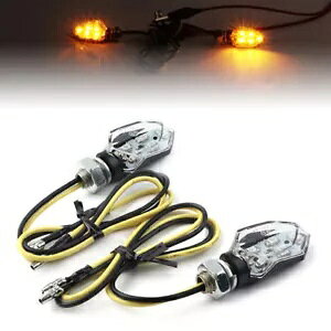 yA~jI[goCX[NECJ[ LED ^[VOiAo[CWP[^Cg Pair Mini Motorcycle Smoke Blinker LED Turn Signal Amber Indicators Lights