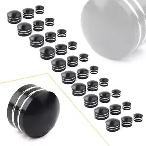 10 ubN CNC Ci[ 9 ~[g-13 ~[gVEx[^[{ggbp[LbvJo[n[[p 10pcs Black CNC Inner 9mm-13mm Schrauben Motor Bolt Topper Caps Cover For Harley