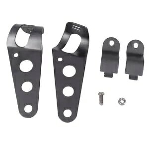 n[[p 28-38mm wbhCg}EguPbg tH[NC[`bp[ JtF[T[ ubN for Harley 28-38mm Headlight Mount Bracket Fork Ear Chopper Cafe Racer Black