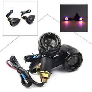 jo[TI[goC LED ^[VOiCgCWP[^[d 2X n[[ɓK 2X Universial Motorcycle LED Turn Signal Light Indicators Bulb Fit Harley