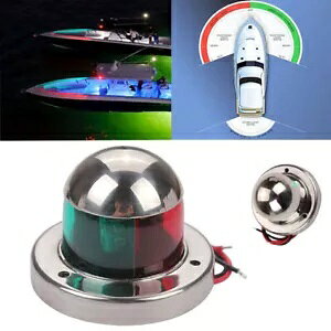 {[girQ[VCg}bgO[&bhhMLEDCg12V DC Boat Navigation Light Marine Yacht Green&Red Waterproof Signal LED Light 12V DC