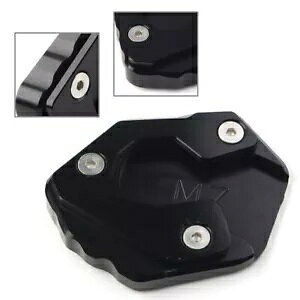 Morocycle LbNX^h TChX^h GNXeV v[g pbh tBbg }n MT-07 FZ-07 ubN Morocycle Kickstand Side Stand Extension Plate Pad Fit Yamaha MT-07 FZ-07 Black