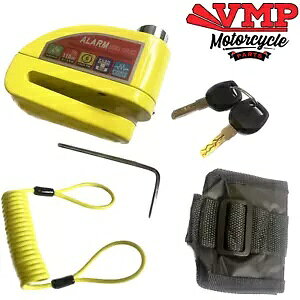oCN oCN I[goC XN[^[ [V A[ fBXN bN u[L 110DB - CG[ Bike Motorbike Motorcycle Scooter Motion Alarm Disc Lock Brake 110DB - Yellow