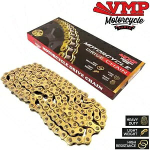 VMP �h���C�u �`�F�[�� �w�r�[�f���[�e�B �S�[���h 428 x 132L MZ SM125 / SX 125 2002-2005�p VMP Drive Chain Heavy Duty Gold 428 x 132L for MZ SM125 / SX 125 2002-2005 �y���s�A���i�z