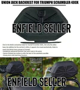 �u���j�I���W���b�N�o�b�N���X�g�v�g���C�A���t�X�N�����u���[400X�ɓK�� - ���B�z�� "Union Jack Backrest" Fit For Triumph Scrambler 400X - Express Shipping