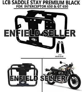 uLCB ThXeC v~AAubNv C GtB[h C^[Zv^[ 650 & GT 650 ɓK "LCB SADDLE STAY PREMIUM, BLACK" Fit For Royal Enfield INTERCEPTOR 650 & GT 650