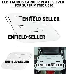 uLCB TAURUS LAv[g Vo[v C tB[h X[p[ eI 650 ɓK "LCB TAURUS CARRIER PLATE SILVER" FIT FOR ROYAL ENFIELD SUPER METEOR 650