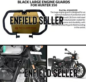 uubNA[WGWK[hvCtB[hn^[350ɓK "BLACK, LARGE ENGINE GUARD" FIT FOR ROYAL ENFIELD HUNTER 350