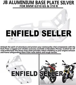 �uJB �A���~�j�E�� �x�[�X �v���[�g�A�V���o�[�vBMW G310 GS & 310 R �ɓK�� JB ALUMINIUM BASE PLATE, SILVER FIT FOR BMW G310 GS & 310 R �y���s�A���i�z