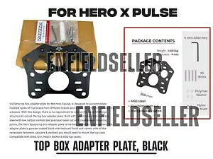 gbv{bNXA_v^[v[gAubN Hero X Pulse ɓK - Bz TOP BOX ADAPTER PLATE, BLACK Fit For Hero X Pulse - Express Shipping