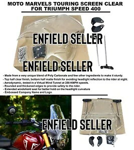 MOTO MARVELS uc[O NA XN[v gCAt Xs[h 400 ɓK MOTO MARVELS "TOURING CLEAR SCREEN" FIT FOR TRIUMPH SPEED 400