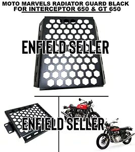 MOTO MARVELS WG[^[ K[h ubN C tB[h C^[Zv^[ 650 & GT 650 ɓK MOTO MARVELS RADIATOR GUARD BLACK FIT FOR ROYAL ENFIELD INTERCEPTOR 650 & GT 650