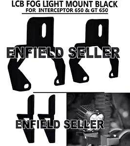 uLCB tHOCg}EgAubNvC GtB[h C^[Zv^[ 650 & GT 650 ɓK "LCB FOG LIGHT MOUNT, BLACK" Fit For Royal Enfield INTERCEPTOR 650 & GT 650
