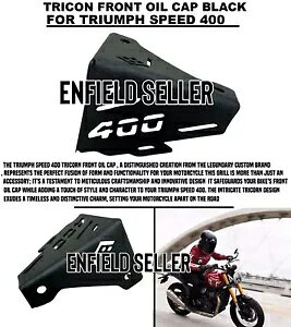 ugCR tg IC Lbv ubNvgCAt Xs[h 400 p "TRICON FRONT OIL CAP, BLACK" FIT FOR TRIUMPH SPEED 400