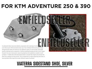 TChX^hV[AVo[ KTM Adventure 250 & 390p - Bz SIDE STAND SHOE, SILVER For KTM Adventure 250 & 390 - Express Shipping