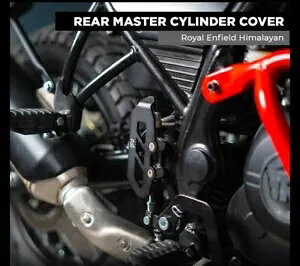 uA}X^[V_[K[hAubNvCGtB[hXN411ɓK "REAR MASTER CYLINDER GUARD, BLACK" FIT FOR ROYAL ENFIELD SCRAM 411