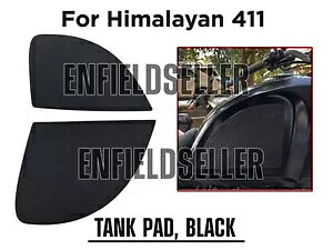 �^���N�p�b�h�A�u���b�N ���C�����G���t�B�[���h�q�}������ 411 �ɓK�� - �G�N�X�v���X�z�� TANK PAD, BLACK Fit For Royal Enfield Himalayan 411 - Express Shipping