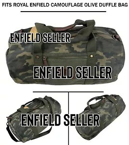 ���C���� �G���t�B�[���h �J���t���[�W�� �I���[�u �_�b�t�� �o�b�O�ɓK�� - ���B�z���t�� FITS ROYAL ENFIELD CAMOUFLAGE OLIVE DUFFLE BAG - With Express Shipping