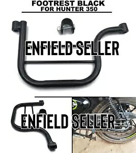 �u�t�b�g���X�g�A�u���b�N�v���C�����G���t�B�[���h�n���^�[350�ɓK�� - ���B�z���B "FOOTREST, BLACK" Fit For Royal Enfield Hunter 350 - Express Shipping.