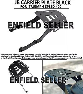 uJB LAv[g ubNv gCAt Xs[h 400 ɓK "JB CARRIER PLATE, BLACK" FIT FOR TRIUMPH SPEED 400