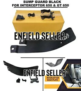 uTv K[h ubNv C GtB[h C^[Zv^[ 650 & GT 650 ɓK "SUMP GUARD BLACK" FIT FOR ROYAL ENFIELD Interceptor 650 & GT 650
