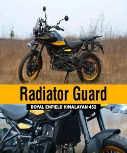WG[^[ K[h ubN tBbg FOT C GtB[h NEW q} 450 RADIATOR GUARD BLACK FIT FOT ROYAL ENFIELD NEW HIMALAYAN 450