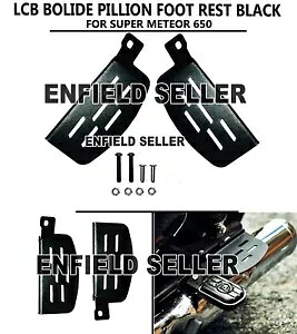 �uLCB �{���[�h �s���I�� �t�b�g���X�g �u���b�N�v ���C���� �G���t�B�[���h �X�[�p�[ ���e�I 650 �ɓK�� LCB BOLIDE PILLION FOOT REST BLACK FIT FOR ROYAL ENFIELD SUPER METEOR 650 �y���s�A���i�z