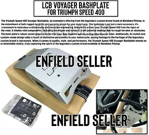 LCB {CW[ oXv[g gCAt Xs[h 400 p - B LCB VOYAGER BASHPLATE FOR TRIUMPH SPEED 400- Express Shipping