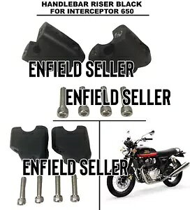 unho[CU[AubNvC tB[h C^[Zv^[ 650 ɓK "HANDLE BAR RISER, BLACK" FIT FOR ROYAL ENFIELD INTERCEPTOR 650