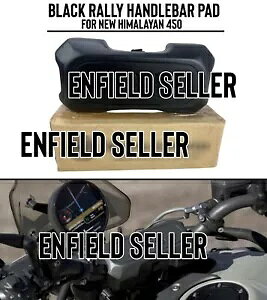 �u�u���b�N �����[ �n���h���o�[ �p�b�h�v���C���� �G���t�B�[���h �V�^�q�}������ 450 �ɓK�� "BLACK RALLY HANDLEBAR PAD" Fit For Royal Enfield New Himalayan 450