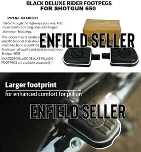 ufbNX C_[ tbgyOAubNvC GtB[h VbgK 650 ɓK "DELUXE RIDER FOOTPEGS, BLACK" FIT FOR ROYAL ENFIELD SHOTGUN 650