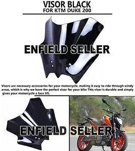�o�C�U�[ �u���b�N KTM DUKE 200 �ɓK�� - ���B�z�� VISOR BLACK FIT FOR KTM DUKE 200 - Express Shipping