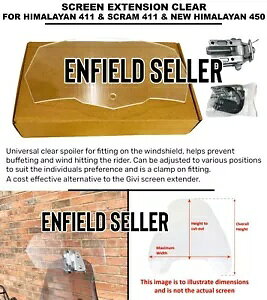XN[GNXeVNAtBbg R.E q} 411 & XN 411 & j[q} 450 SCREEN EXTENSION CLEAR FIT FOR R.E HIMALAYAN 411 & SCRAM 411 & NEW HIMALAYAN 450
