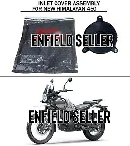 �u�C�����b�g �J�o�[ �A�Z���u���v���C���� �G���t�B�[���h New Himalayan 450 �ɓK�� - ���B���� "INLET COVER ASSEMBLY" Fit For Royal Enfield New Himalayan 450 -Express Shipping