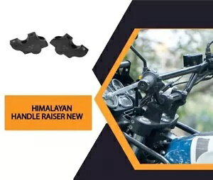�n���h���o�[���C�U�[�A�u���b�N ���C�����G���t�B�[���h�q�}������ 411 �ɓK�� - �G�N�X�v���X�z�� HANDLE BAR RISER, BLACK Fit For Royal Enfield Himalayan 411 - Express Shipping